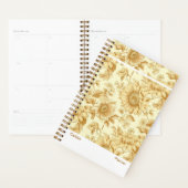 Modern Yellow Sunflower Floral Planner Planer (Anzeige)