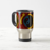 Modern Yin & Yang Reisebecher (Vorderseite Links)