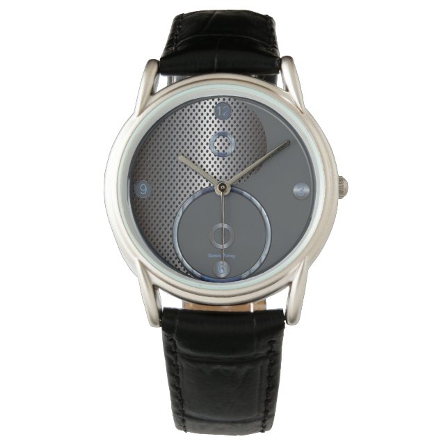 Modern Yin Yang Watch Armbanduhr (Vorderseite)