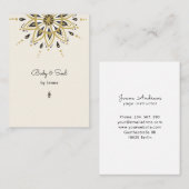 Modern Yoga Massage Wellness Business Card Visiten Visitenkarte (Vorne/Hinten)