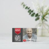 Modern YouTuber | YouTube-Kanal Visitenkarte (Stehend Vorderseite)