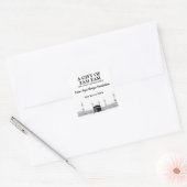 Modern Zam Zam Muslim Water Hajj Umrah Geschenk Quadratischer Aufkleber (Umschlag)