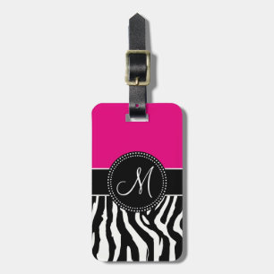 Modern Zebra Print Luggage Tag Gepäckanhänger