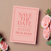 Modern zeichnen save the date