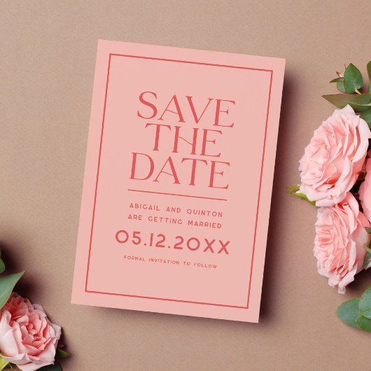 Modern zeichnen save the date