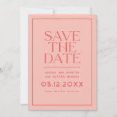 Modern zeichnen save the date (Vorderseite)