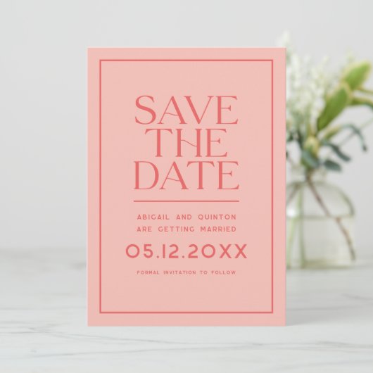 Modern zeichnen save the date (Stehend Vorderseite)