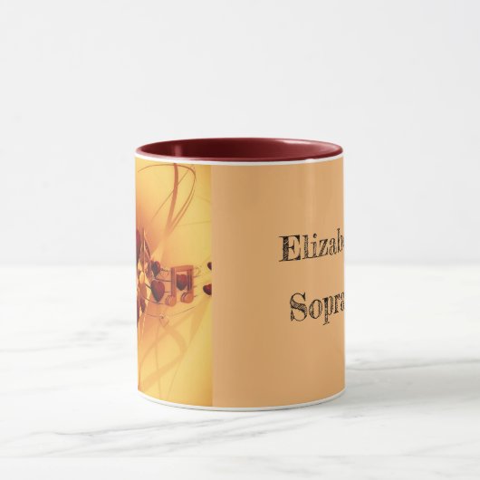 Modern Zeichnend Musikoper Soprano Tasse (Zentrum)