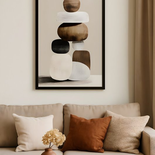 Modern Zen Balance Poster