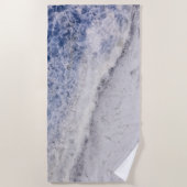Modern Zen Blau Strandtuch (Vorderseite)