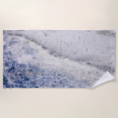 Modern Zen Bleu Strandtuch (Vorderseite)