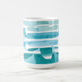 Modern Zen Blue Mug – Calm Abstract Art Design Kaffeetasse (Mittel)