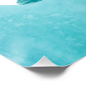 Modern Zen Blue Poster – Minimal Abstract Wall Art (Ecke)