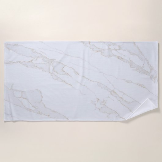 Modern Zen White Strandtuch (Vorderseite)