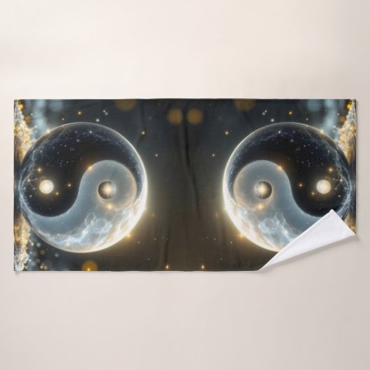 Modern Zen Yin and Yang vibes  Badehandtuch (Badehandtuch)