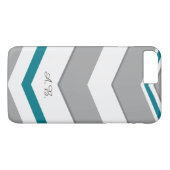 Modern Zickzack mit allen Farbdetailinitialen Case-Mate iPhone Hülle (Rückseite (Horizontal))