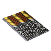 Modern Zigzag Zickzack Zebra Animal Print Notizblock (Rechte Seite)
