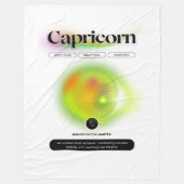 Modern Zodiac Capricorn Virgo Quote Earth Element Fleecedecke (Vorderseite)