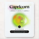 Modern Zodiac Sign Capricorn Zitat Erdelement Mousepad (Vorne)