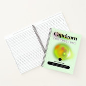 Modern Zodiac Sign Capricorn Zitat Erdelement Notizblock (Innenseite)