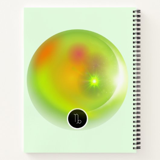 Modern Zodiac Sign Capricorn Zitat Erdelement Notizblock (Rückseite)