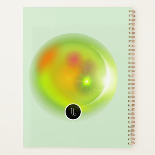 Modern Zodiac Sign Capricorn Zitat Erdelement Planer (Rückseite)