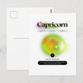 Modern Zodiac Sign Capricorn Zitat Erdelement Postkarte (Vorne/Hinten)