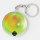 Modern Zodiac Sign Capricorn Zitat Erdelement Schlüsselanhänger (Rückseite)