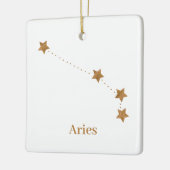 Modern Zodiac Sign Gold Aries Element Fire Paper Keramikornament (Links)