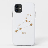 Modern Zodiac Sign Gold Leo | Elementfeuer Case-Mate iPhone Hülle (Rückseite)