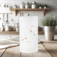 Modern Zodiac Sign Gold Leo | Elementfeuer