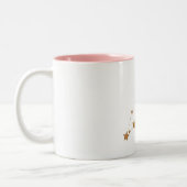 Modern Zodiac Sign Gold Leo | Elementfeuer Zweifarbige Tasse (Links)