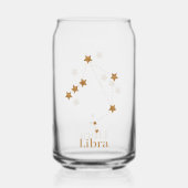 Modern Zodiac Sign Gold Libra | Element Air Dosenglas (Vorderseite)