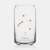 Modern Zodiac Sign Gold Libra | Element Air Dosenglas (Rückseite)
