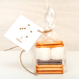 Modern Zodiac Sign Gold Libra | Element Air Geschenkanhänger