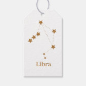 Modern Zodiac Sign Gold Libra | Element Air Geschenkanhänger (Vorderseite)