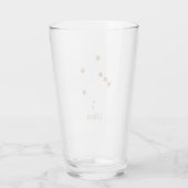 Modern Zodiac Sign Gold Libra | Element Air Glas (Rückseite)
