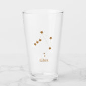 Modern Zodiac Sign Gold Libra | Element Air Glas (Vorderseite)
