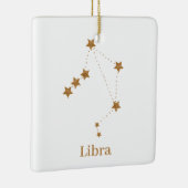 Modern Zodiac Sign Gold Libra | Element Air Keramikornament (Rechts)