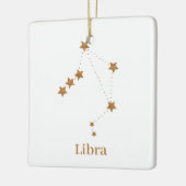 Modern Zodiac Sign Gold Libra | Element Air Keramikornament (Links)
