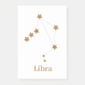 Modern Zodiac Sign Gold Libra | Element Air Post-it Klebezettel (Vorderseite)