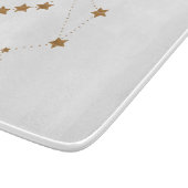Modern Zodiac Sign Gold Libra | Element Air Schneidebrett (Ecke)