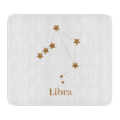 Modern Zodiac Sign Gold Libra | Element Air Schneidebrett (Vorderseite)