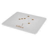 Modern Zodiac Sign Gold Libra | Element Air Schneidebrett (Ecke)