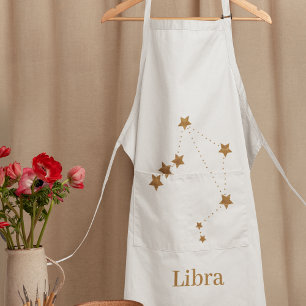Modern Zodiac Sign Gold Libra   Element Air Schürze
