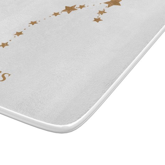 Modern Zodiac Sign Gold Scorpius | Element Wasser Schneidebrett (Ecke)