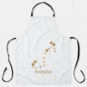 Modern Zodiac Sign Gold Scorpius | Element Wasser Schürze (Vorderseite)