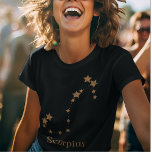 Modern Zodiac Sign Gold Scorpius | Element Wasser T-Shirt<br><div class="desc">Modern Zodiac Sign Gold Scorpius | Element Wasser</div>