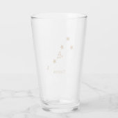 Modern Zodiac Sign Gold Taurus | Element Erde Glas (Rückseite)