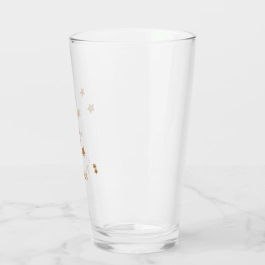 Modern Zodiac Sign Gold Taurus | Element Erde Glas (Links)